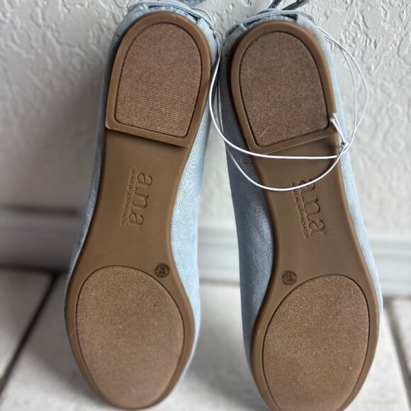 NWT A.N.A Free Mark Blue Flats - Picture 8 of 8